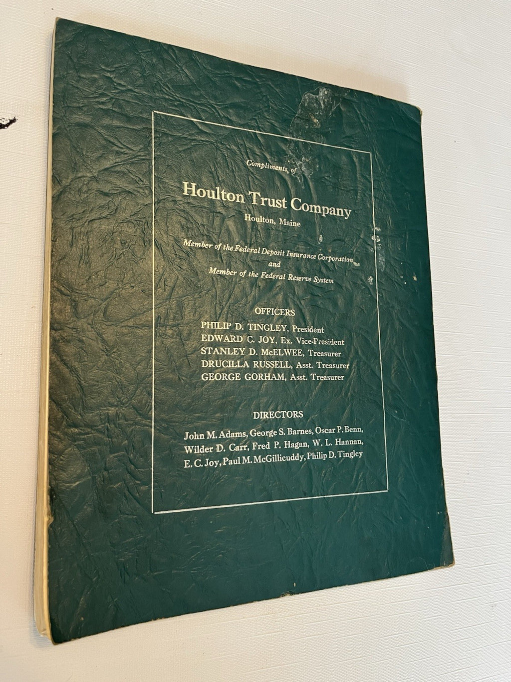 Vintage 1956 Danforth, Maine Yearbook And Grade 5 Class Photo