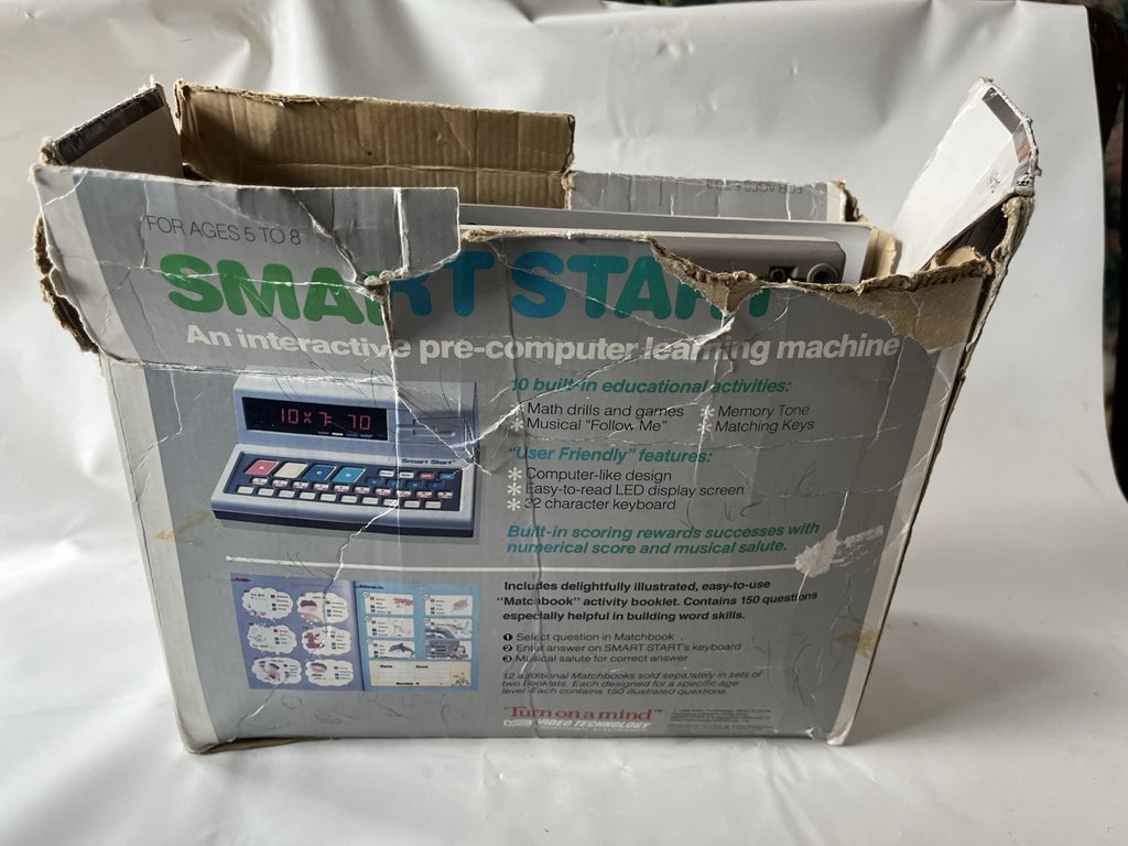 Vintage Kids Smart Start Interactive Pre-computer Learning Machine W/box, Books