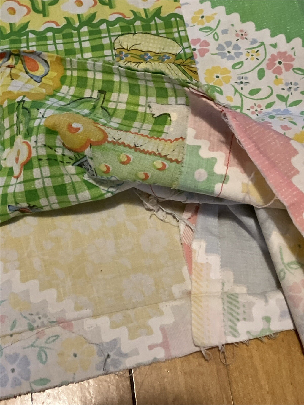 Vintage 1970s Katie Patchwork Twin Duvet Cover