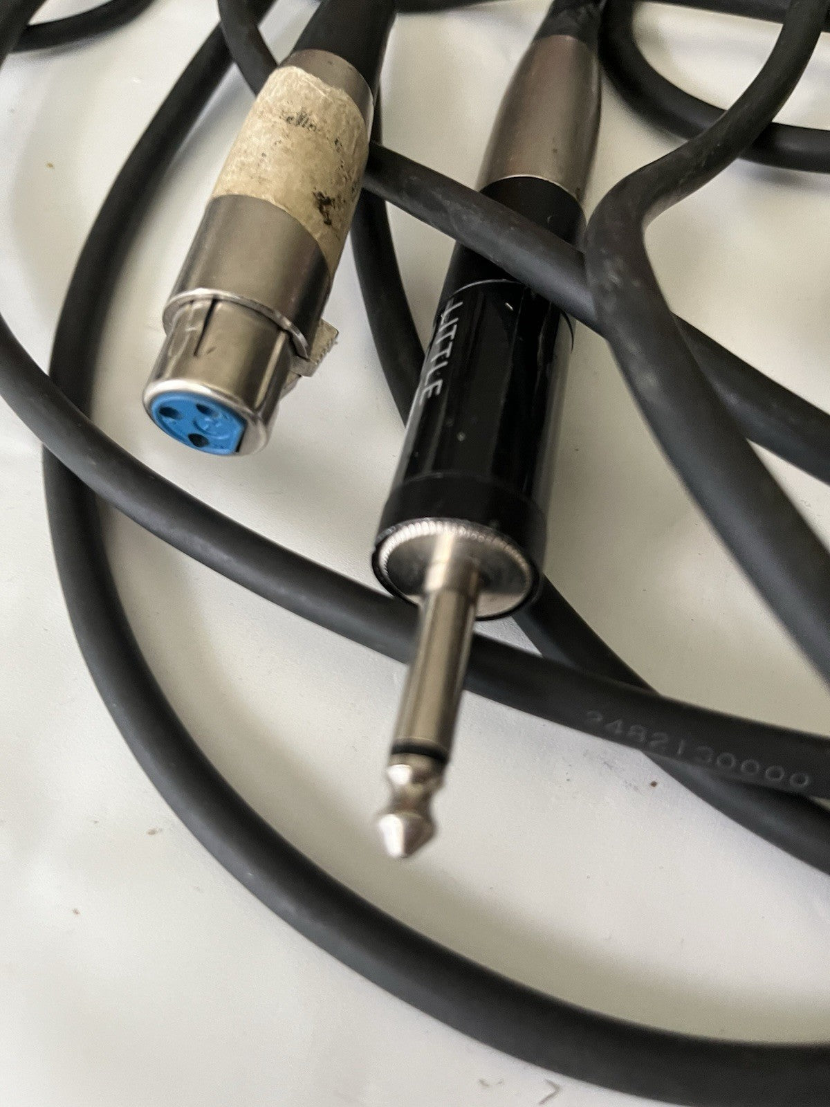 Lot of 2 Microphones Realistic Highball 33-984A/Starpower SP-9 & Cables Lot
