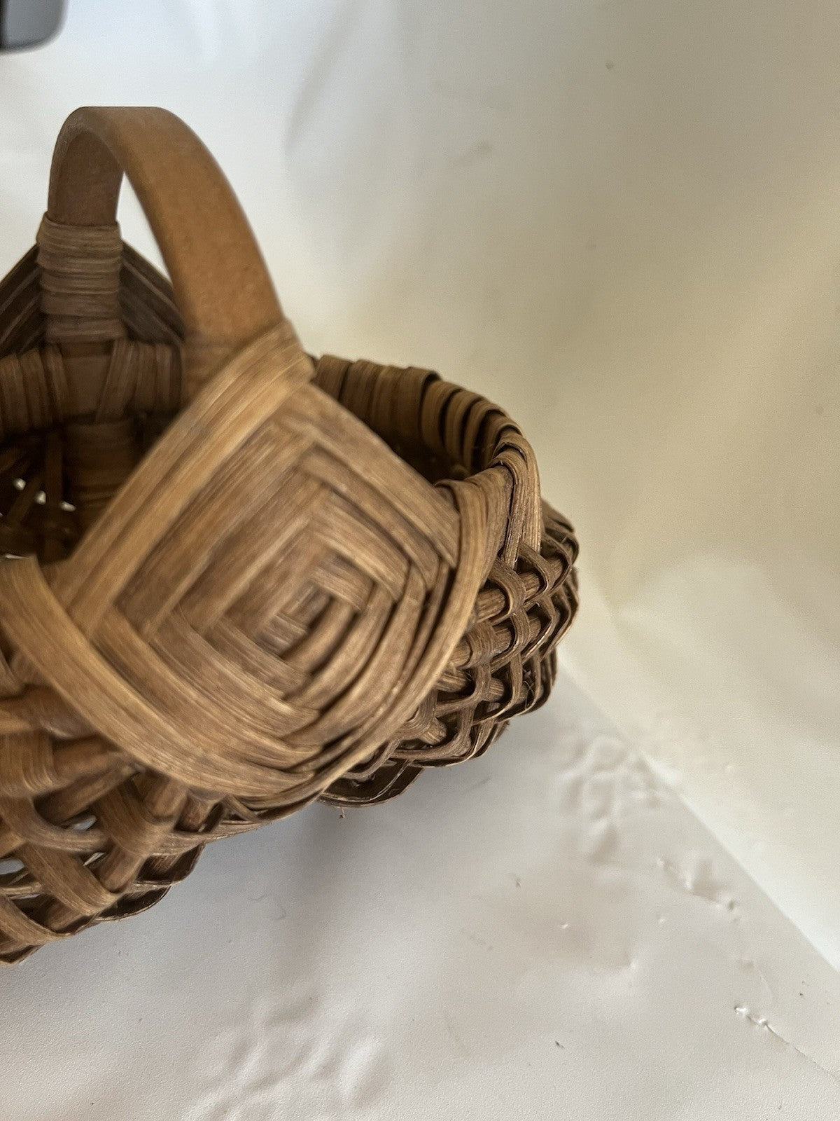 Vintage Small Buttocks Basket; 6x3” EVC