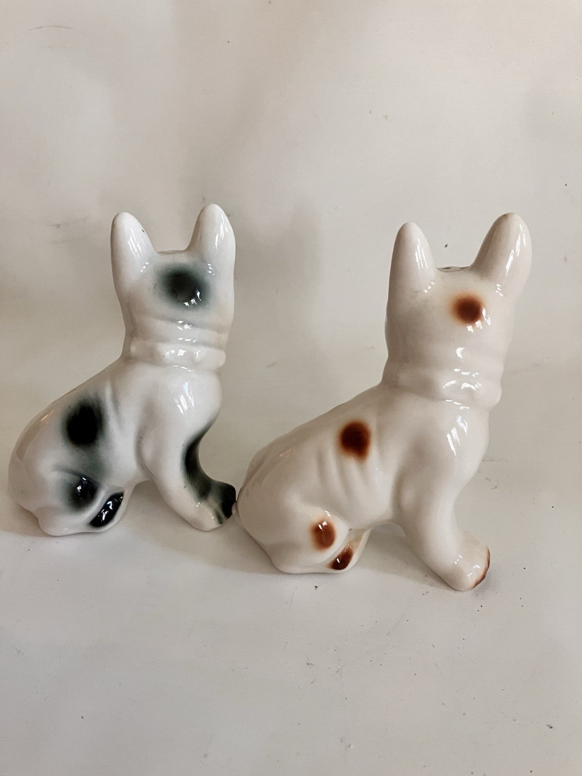 Vintage 1960s Lot Of 2 Bull Dog/Dogs Salt And Pepper Shaker Sets. EVC!
