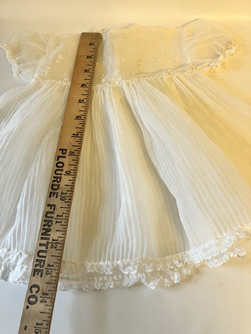 Vintage Newborn Baby Girl White Baptism Dress And Handmade Cardigan/Bonnet