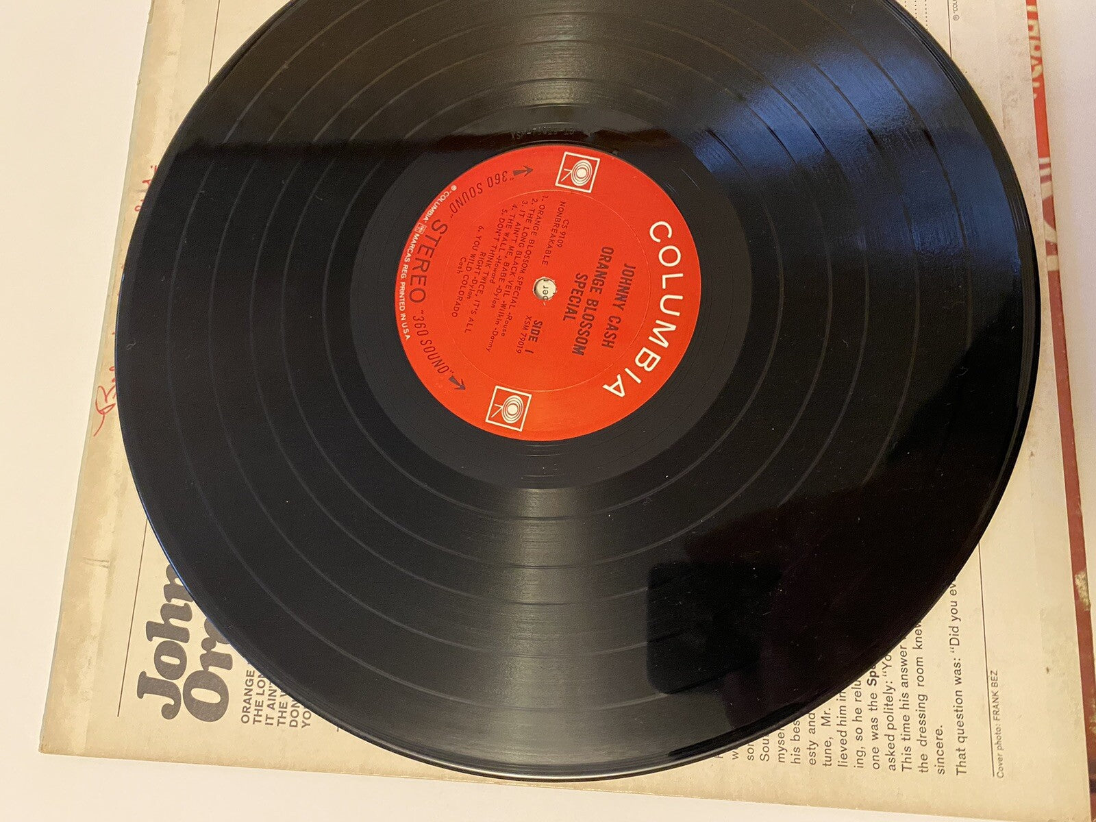 Orange Blossom Special by Johnny Cash (Columbia CL 2309) LP