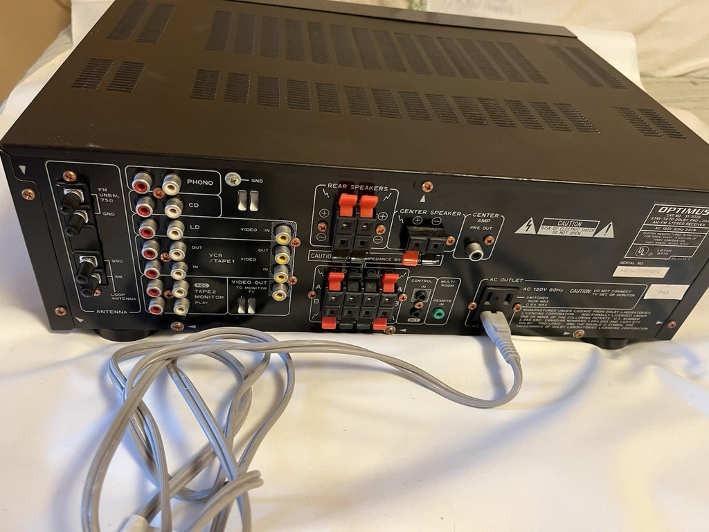 Optimus Professional Series Stav-3270 Receiver-Working