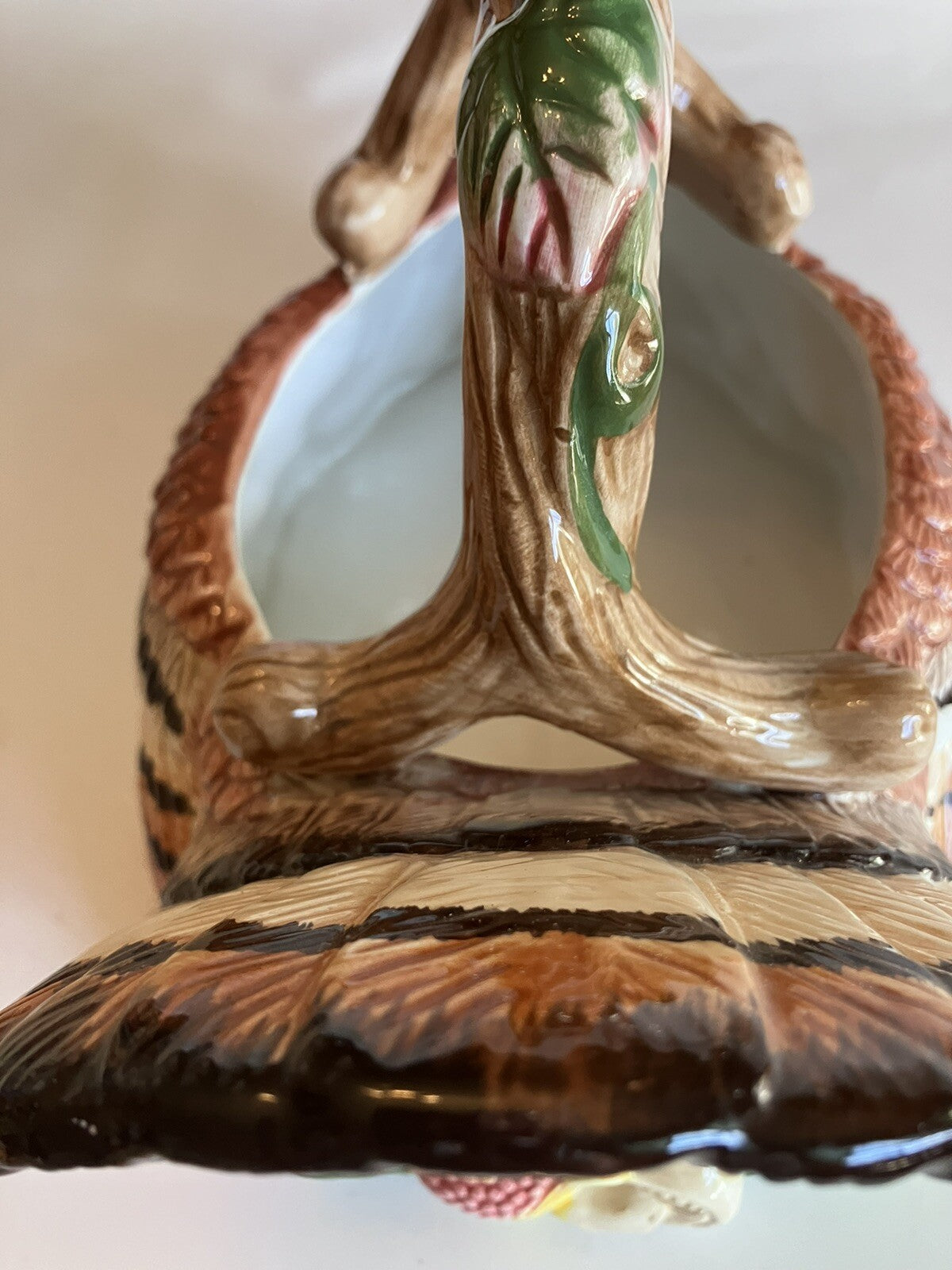 Jay Import Co. Thanksgiving Themed Ceramic Basket And Candlestick Holders (1997)