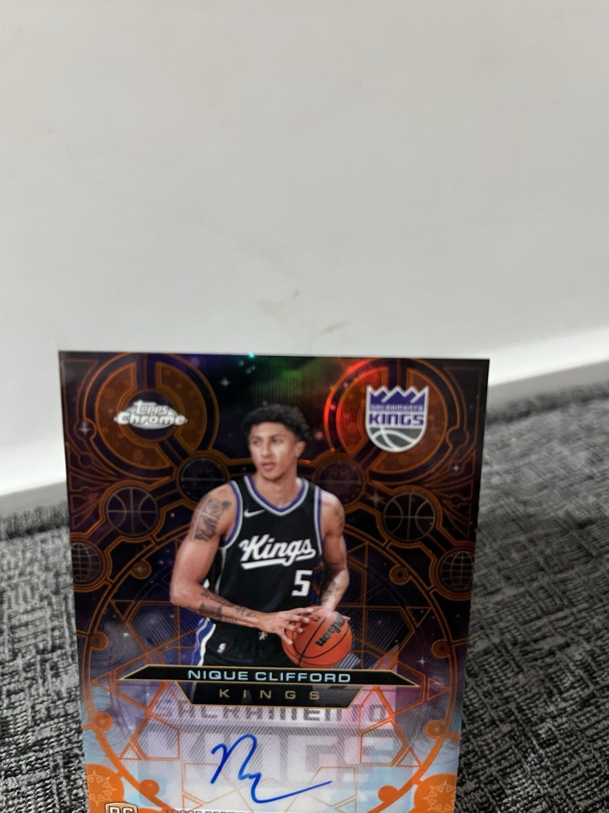 2025/26 Topps Chrome Nique Clifford Autograph Chromograph Orange 1/25