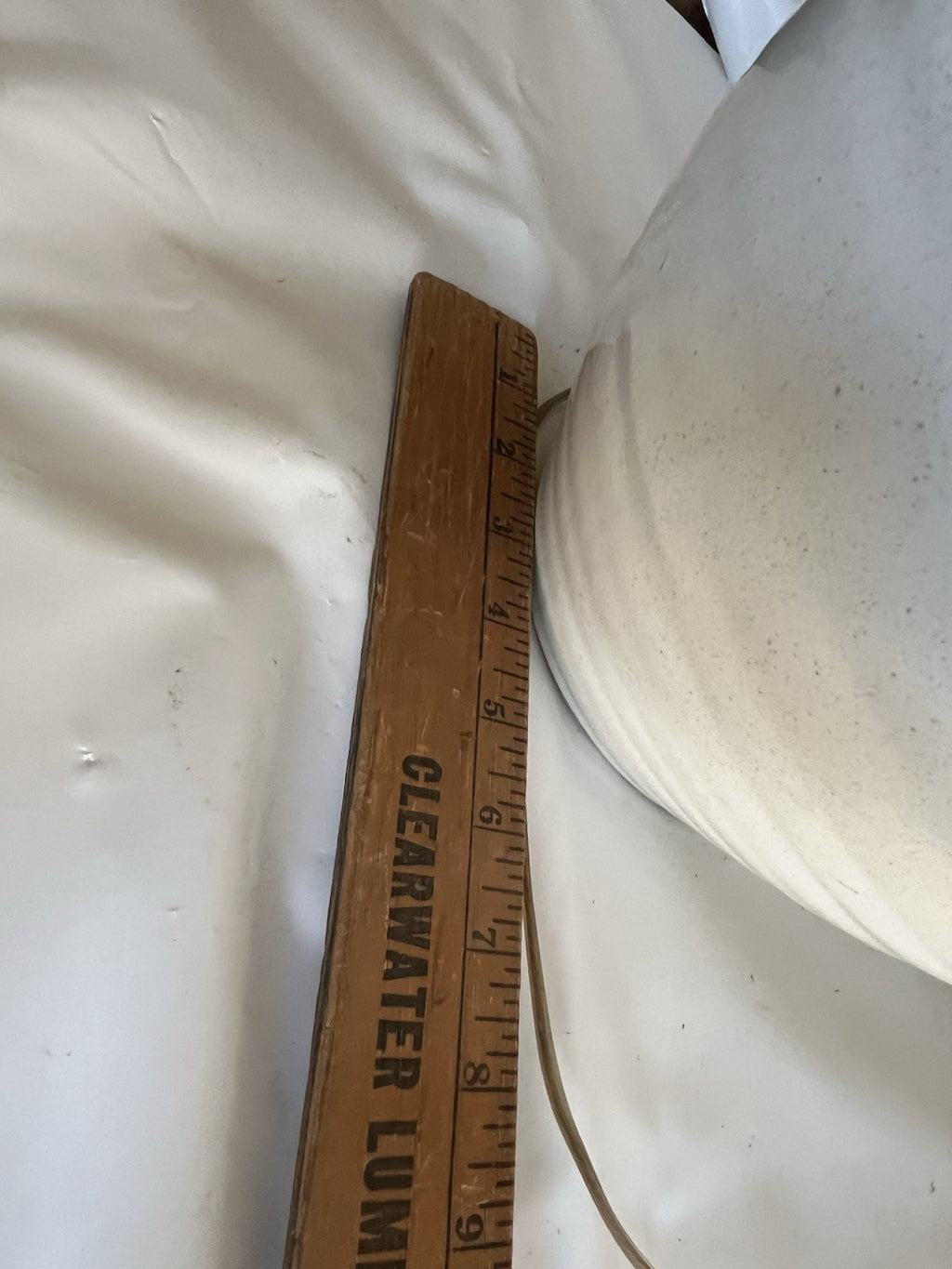 Primitive Large 21” Tall Table Lamp With Log Cabin Stencil Design