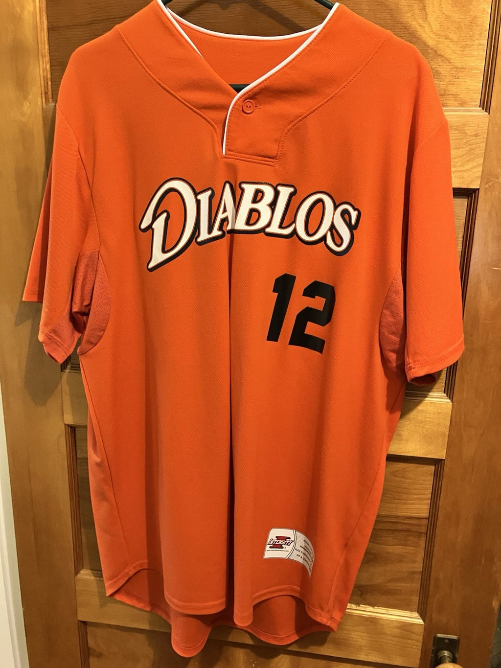Intensity Athletics Orange Diablos Jersey “12” Size Large Adult