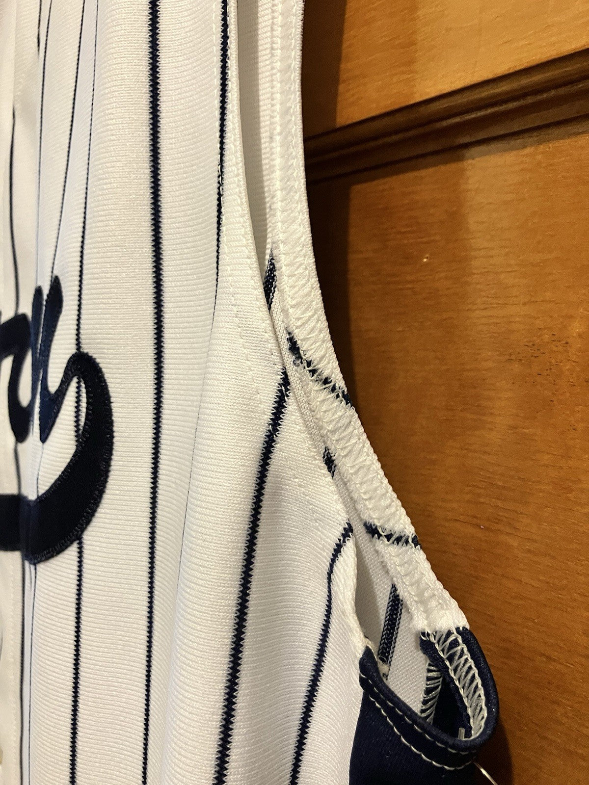 Omaha Storm Baseball White And Navy Jersey “5” In Adult Large By Gator Athletics