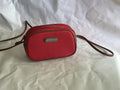Arizona Jean Co. Red Faux Leather With Brown Details Crossbody Purse