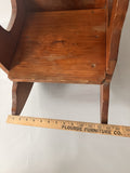 Vintage Children’s Wooden Rocking Chair W/ Jester Decal