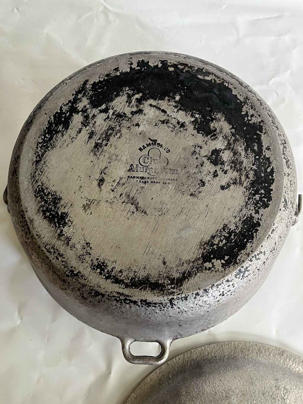 Hammercraft Club Aluminum Hammered Dutch Oven Pot w/Lid 10” 4.5 Quart Vintage