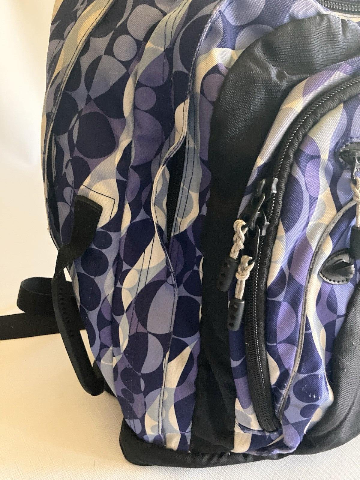 L.L.Bean Purple Two Toned And White large Backpack NOT monogrammed!