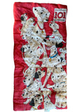 Vintage 90's  Disney 101 Dalmatians Red Double Sided Youth Sleeping Bag
