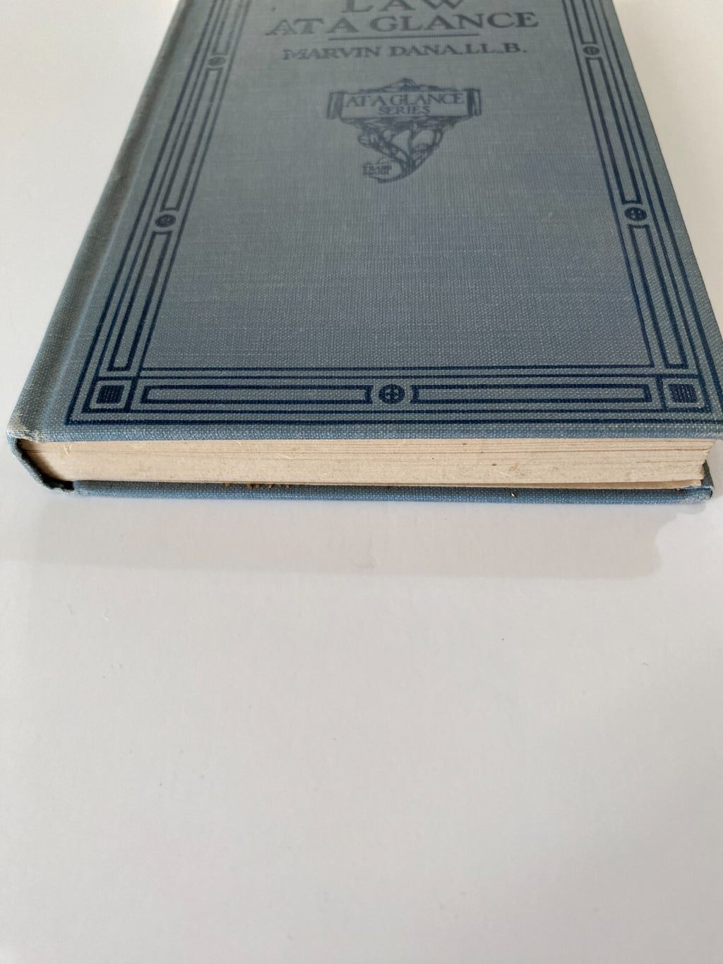 Law At A Glance Marvin Dana, LL.B. First Edition 1920 Great Condition