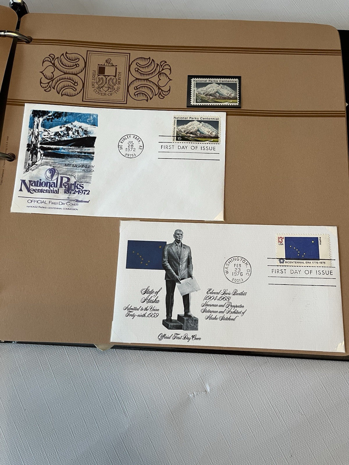 Vintage “First Day Covers” Stamp Collection Hawaii, Alaska, Nat’l Parks ‘37-‘84