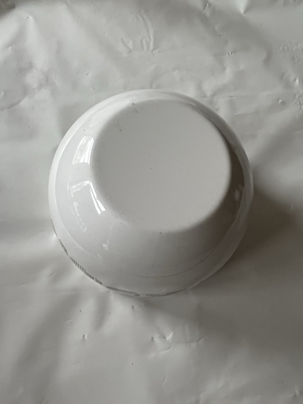 Vintage Finland Black White Enamel Mushroom Bowl Finel Wartsila Mid Century