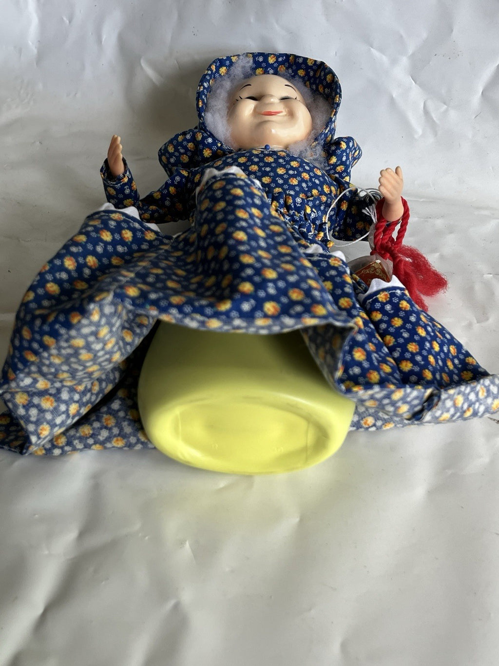 Vtg. “Grannie” Dish Bottle Dolll-Home Made With Pockets And Original Potpourri