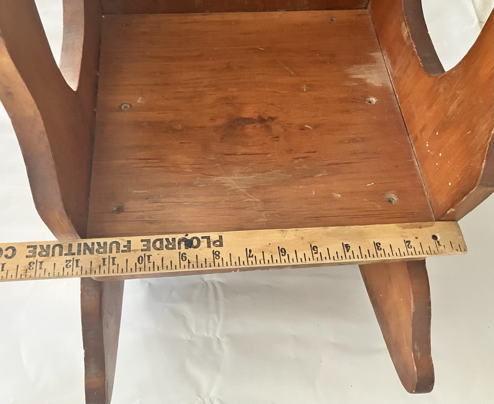 Vintage Wooden Child’s Rocking Chair, 24” Tall