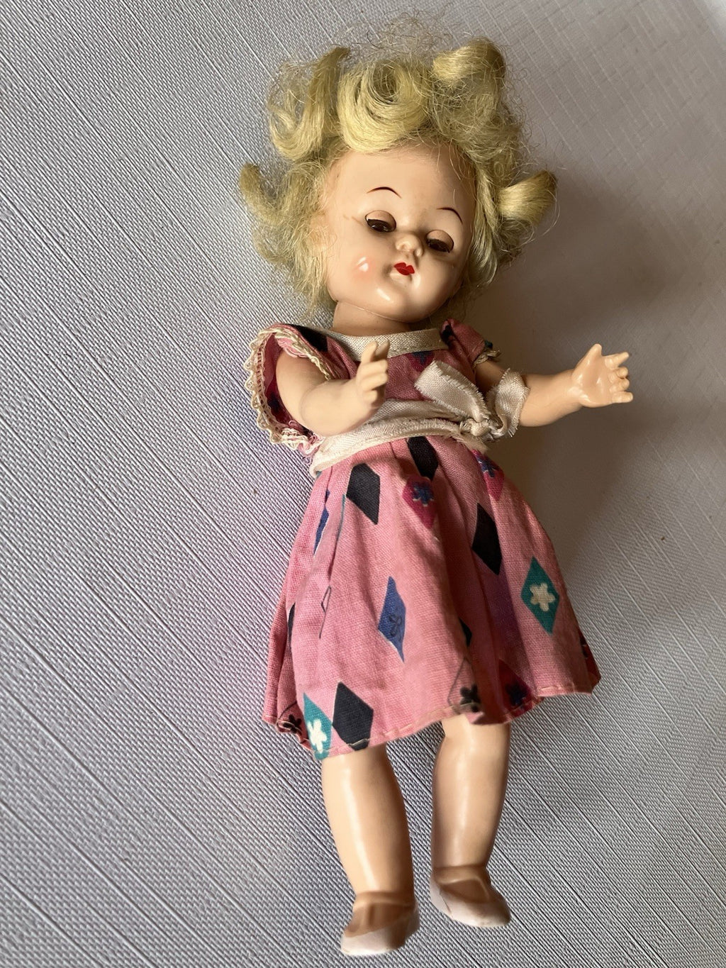 Vintage 8” Tall Winking Doll