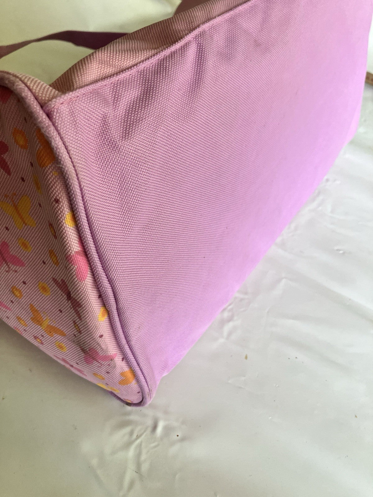 Y2K Pink Care Bear Duffle Bag. EUC With Accessory Bag By FAB Starpoint