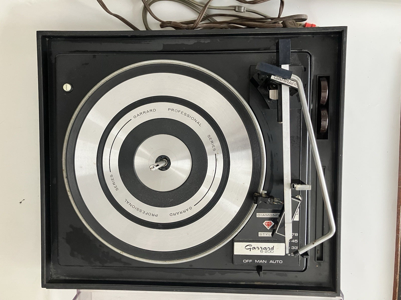 VINTAGE Garrard 6-200 Turntable Record Player 