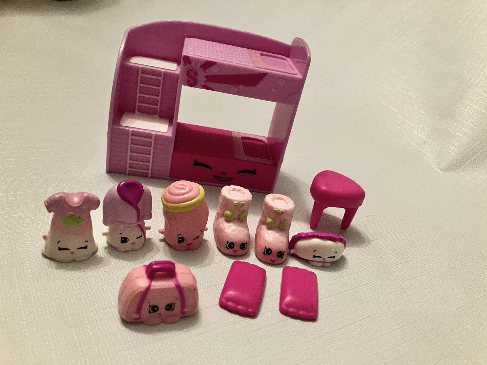 Shopkins Fashion Spree Slumber Fun Collection Super Cute EUC