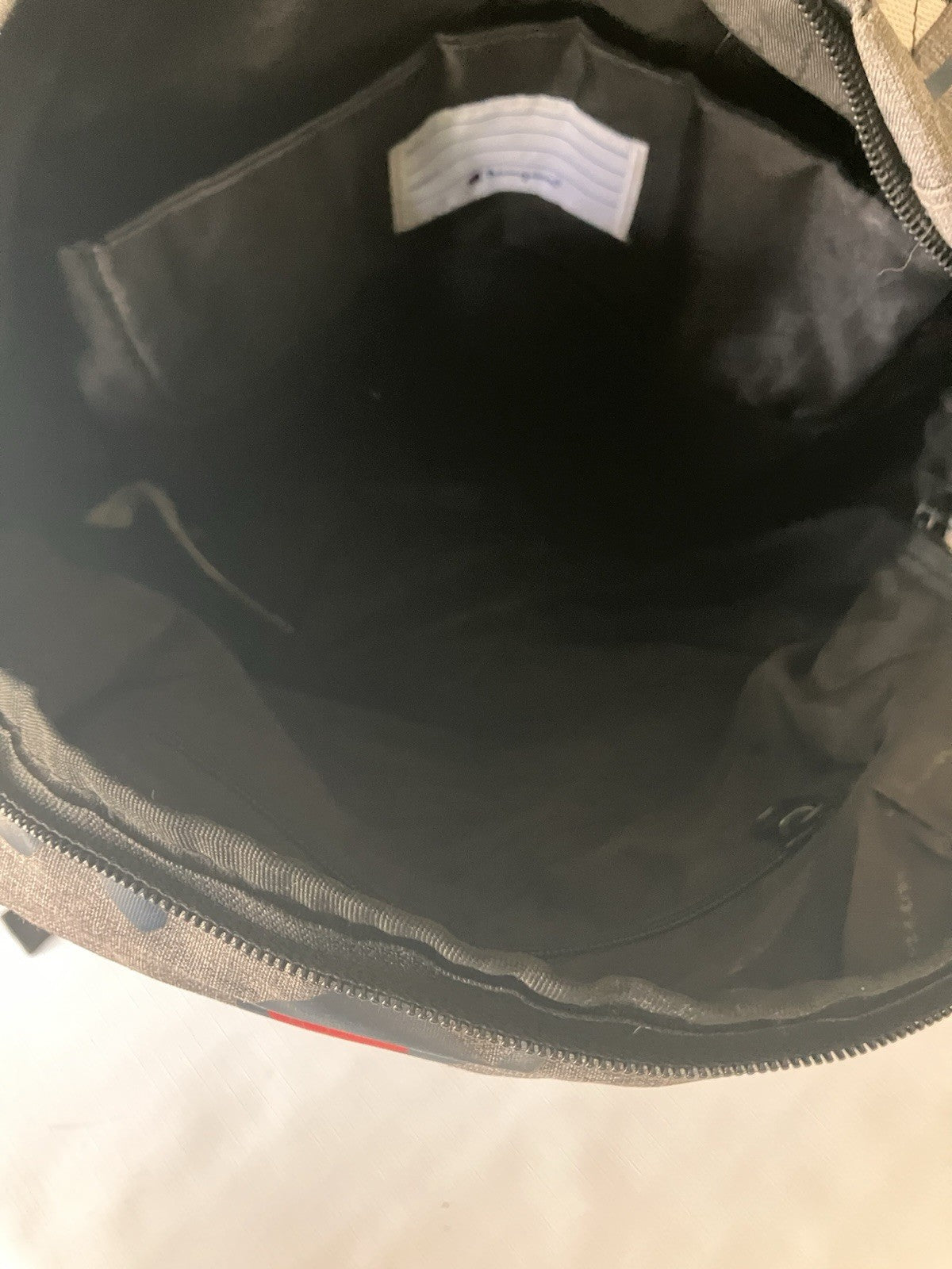 Classic Grey Champion “C”  Backpack Unisex, Very Clean