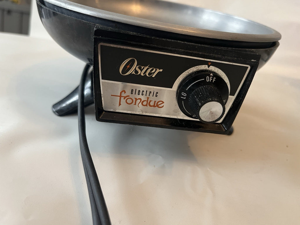 Vintage 1960s Oster Electric Fondue Complete Set With Original Box, Accessories