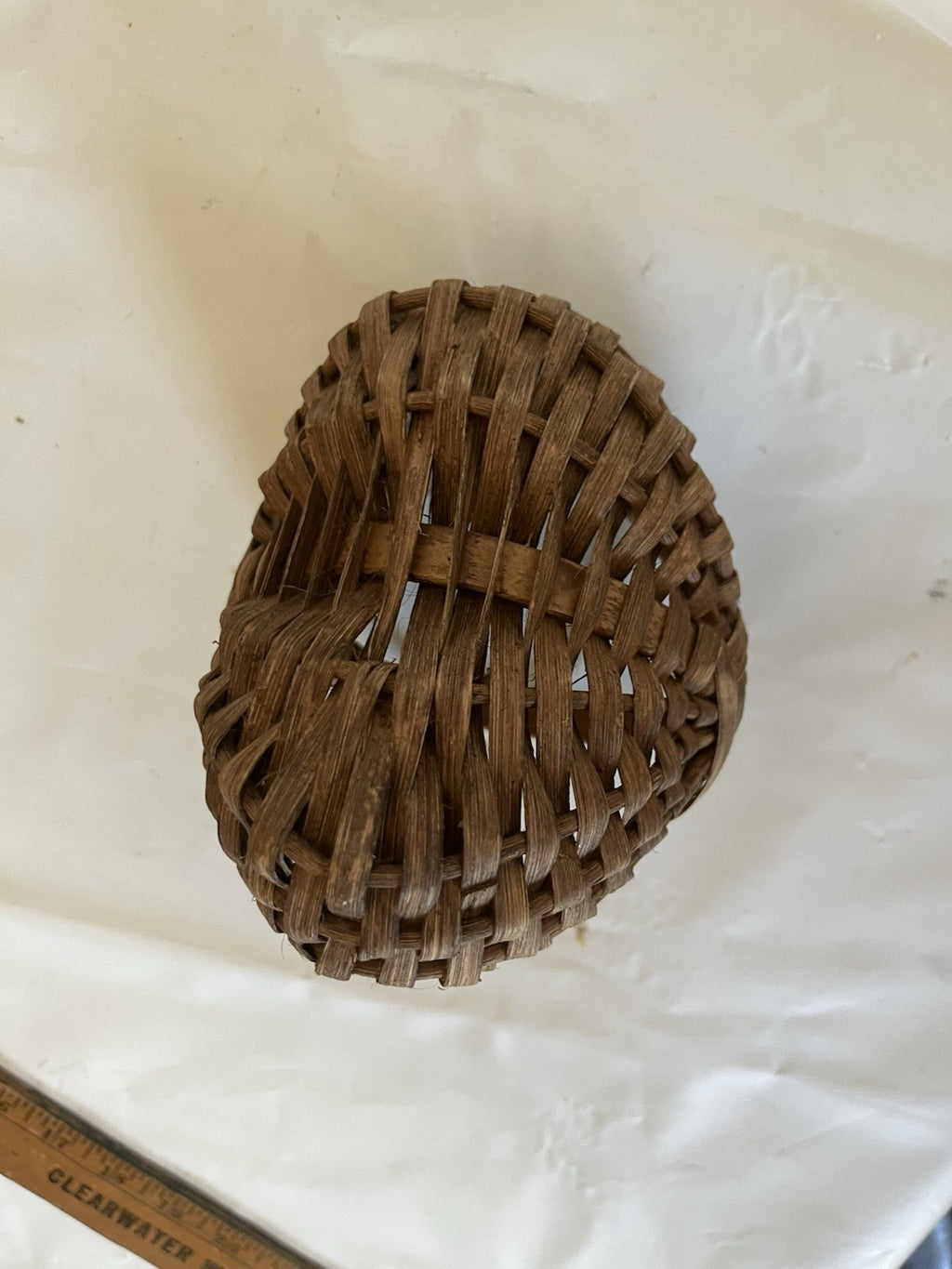 Vintage Small Buttocks Basket; 6x3” EVC