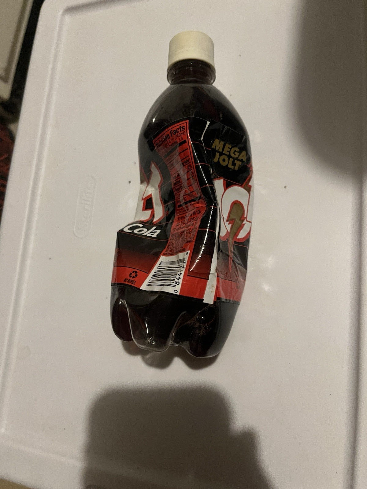 Vintage Plastic Bottle of MEGA JOLT SODA 20 oz UNOPENED 1997-2000 One of a Kind