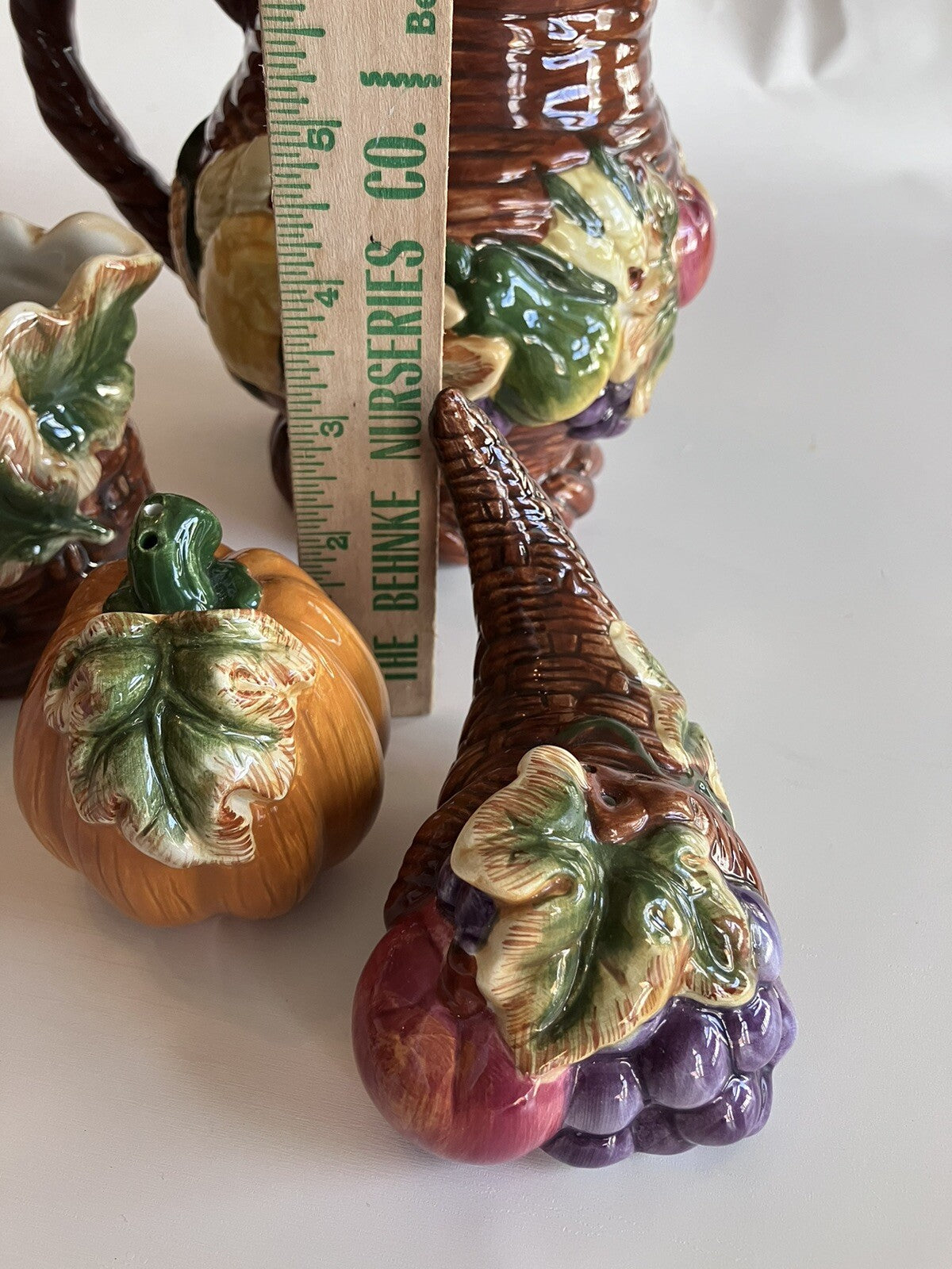 Bico Thanksgiving Shakers, Creamer And Pitcher From 1997 Collection