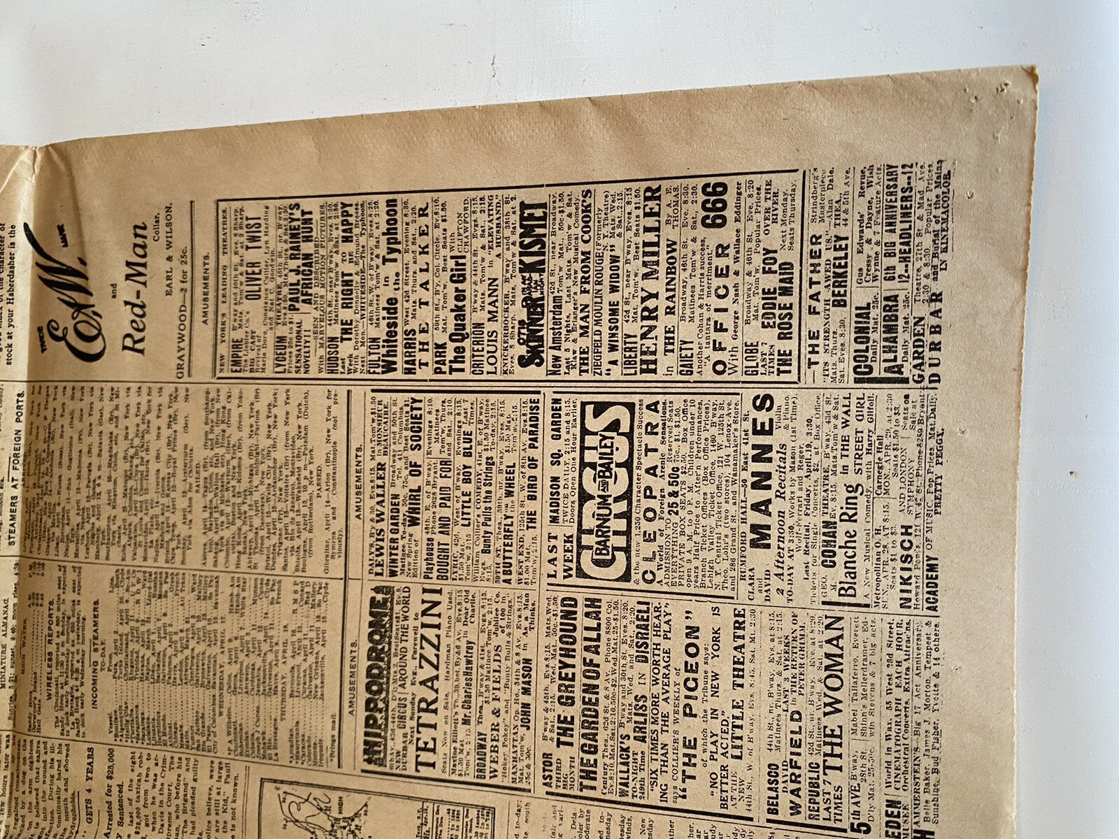 Titanic Sinks!  New York Tribune Newspaper April 16, 1912 Reprint