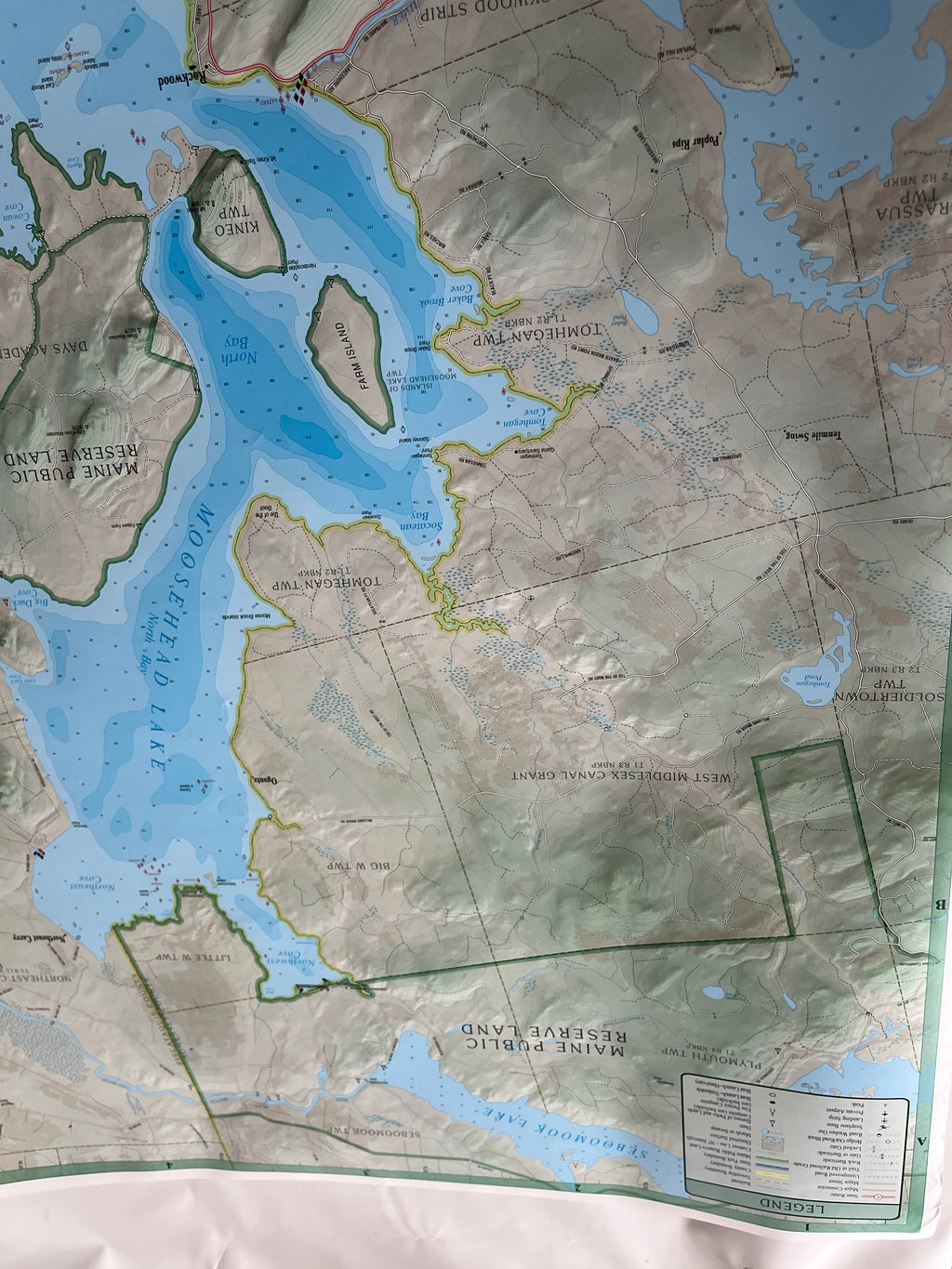 New Moosehead Lake Maine Map