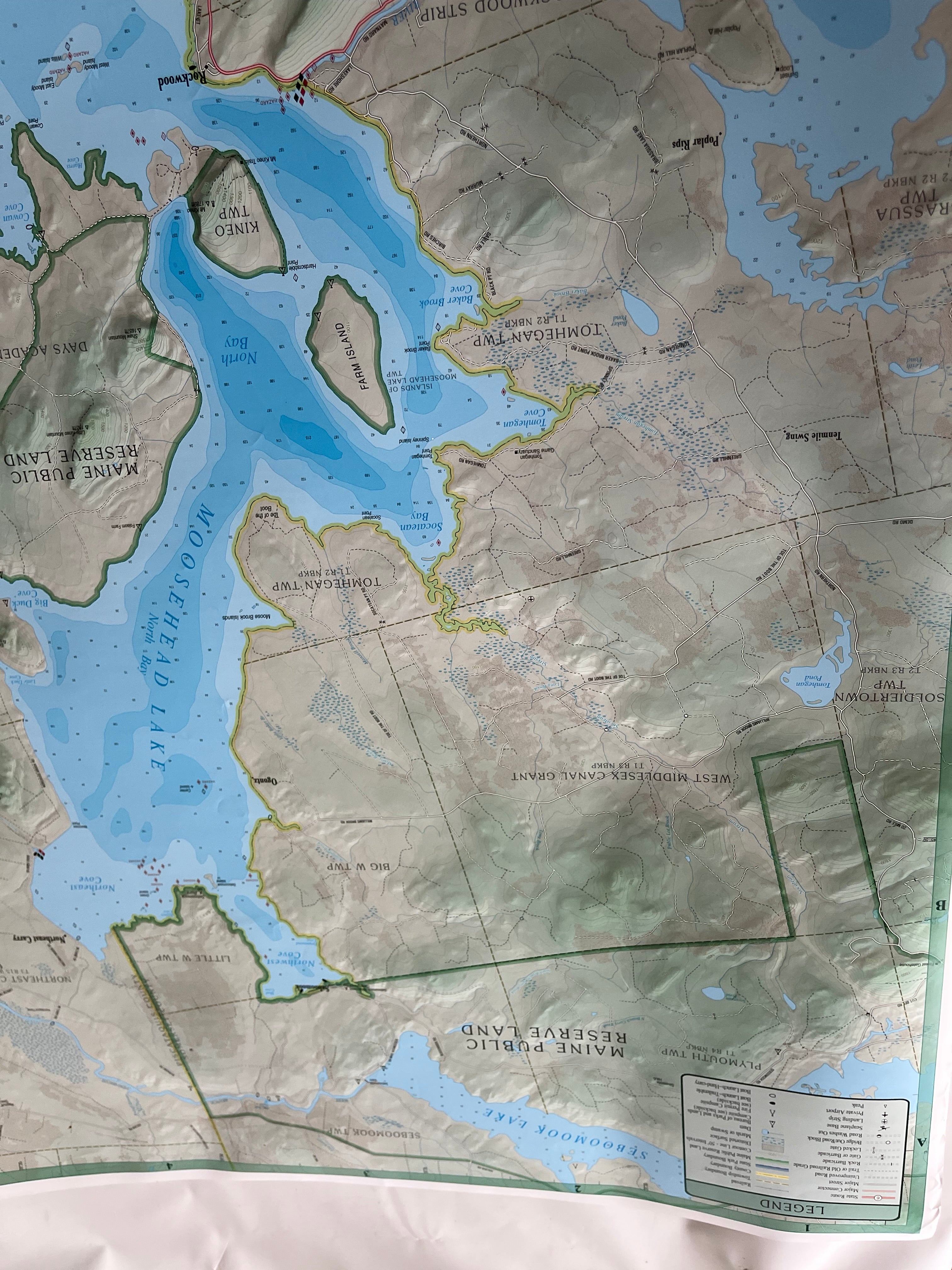 New Moosehead Lake Maine Map