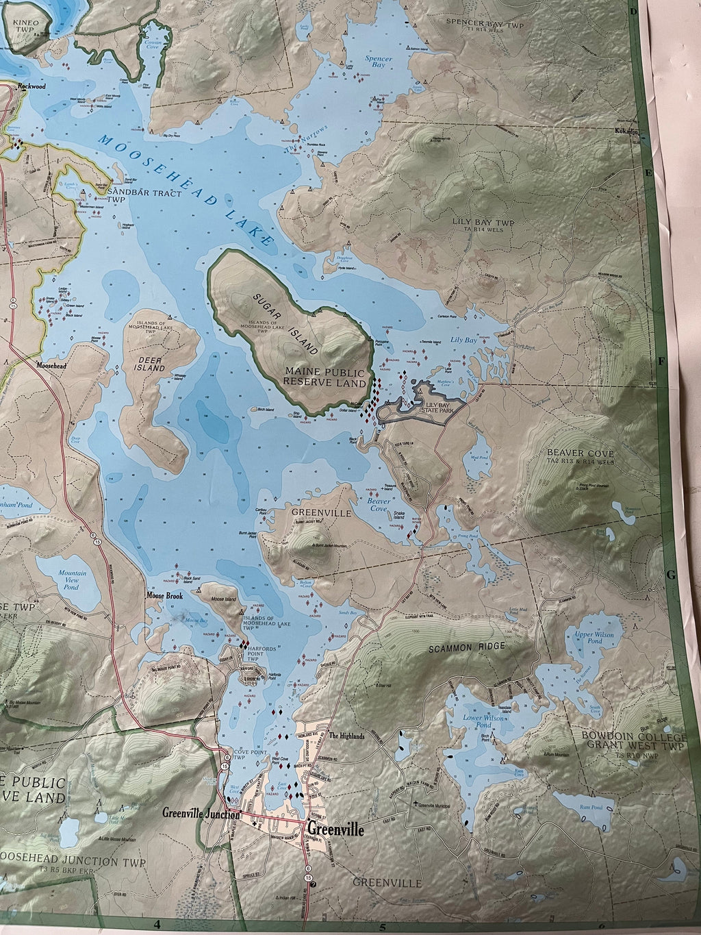 New Moosehead Lake Maine Map
