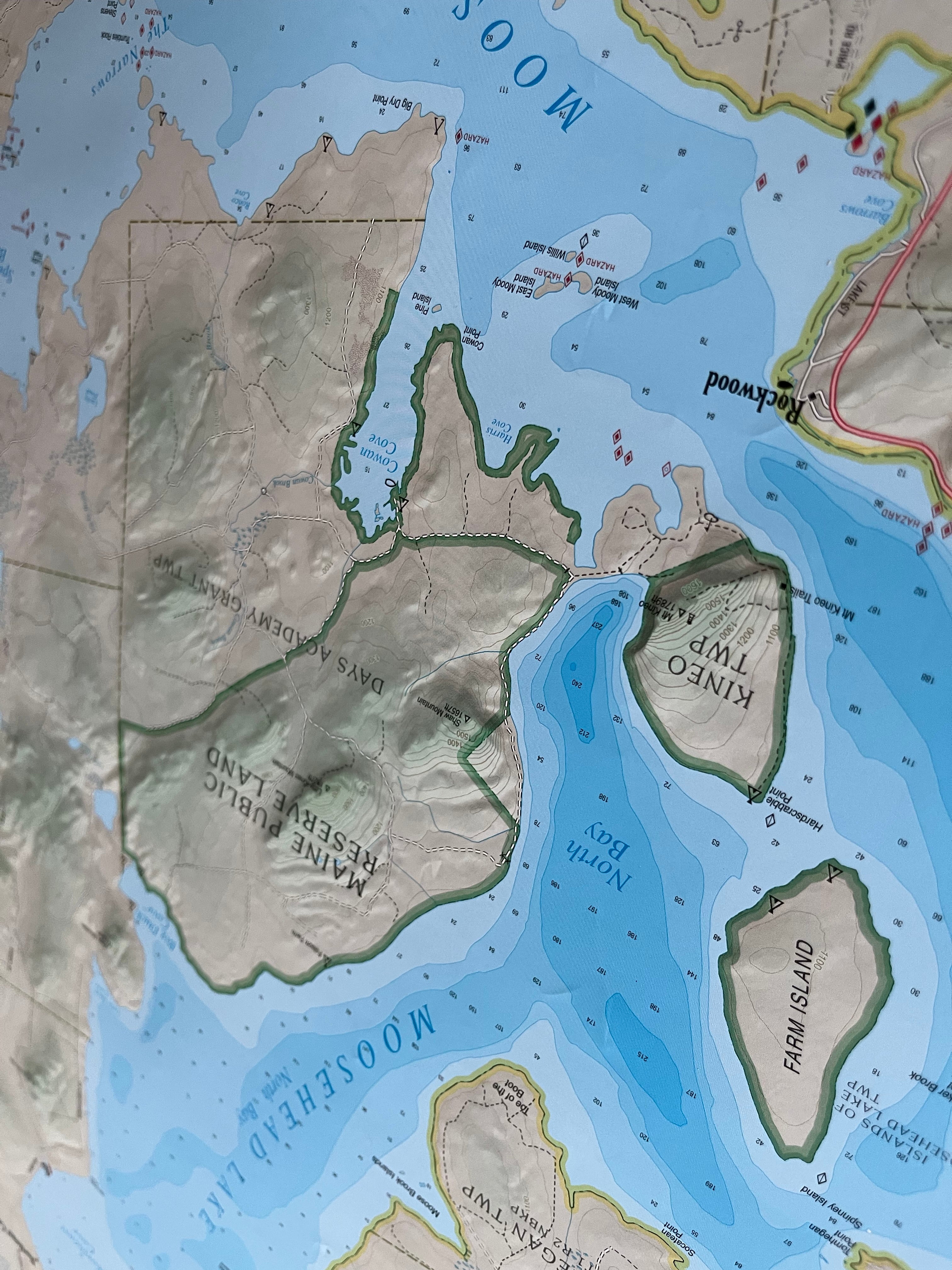 New Moosehead Lake Maine Map