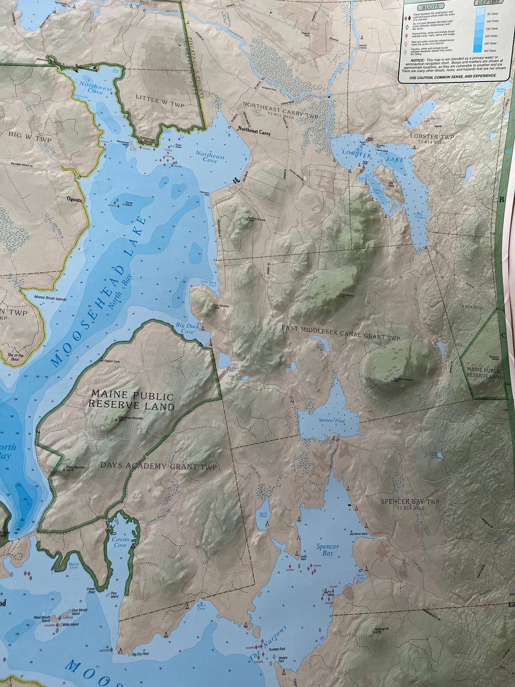 New Moosehead Lake Maine Map