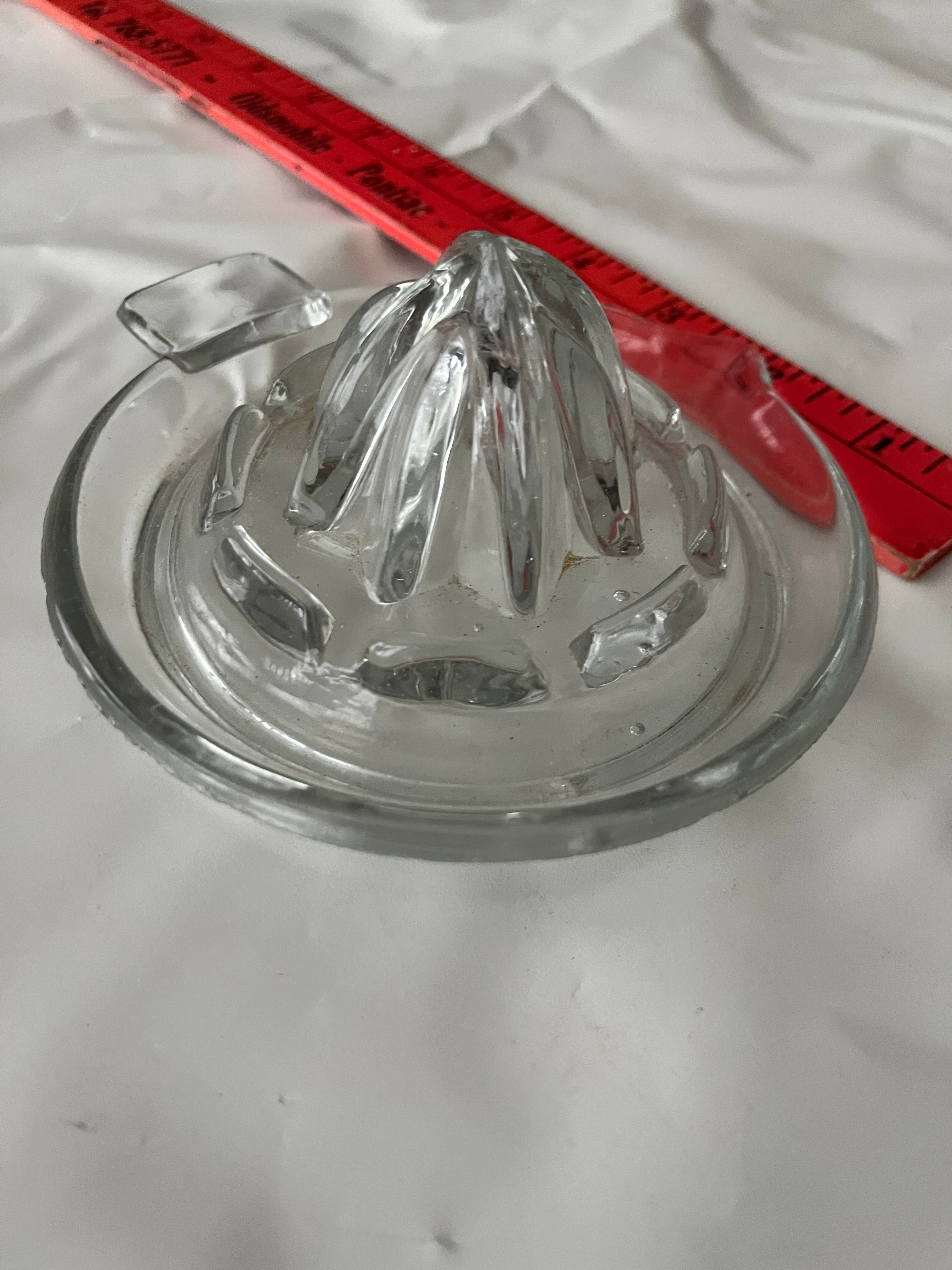 Vintage glass hand  juicer