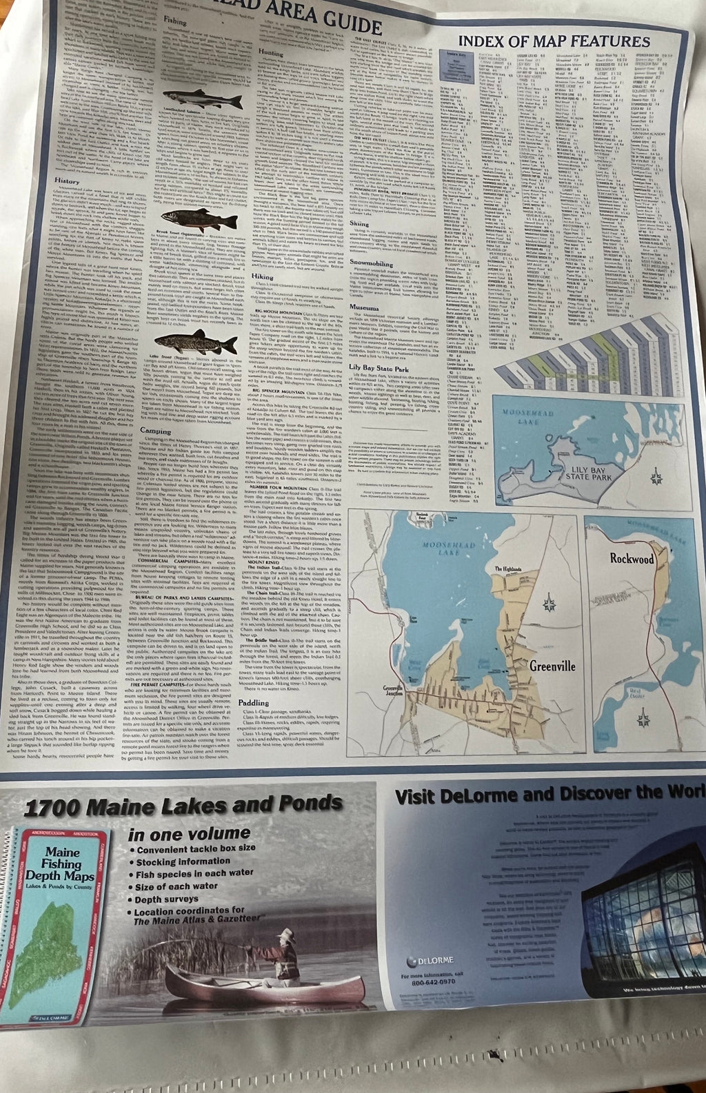 New Moosehead Lake Maine Map
