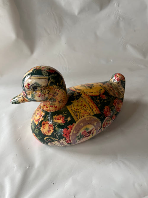 1990s Quilted ceramic duck