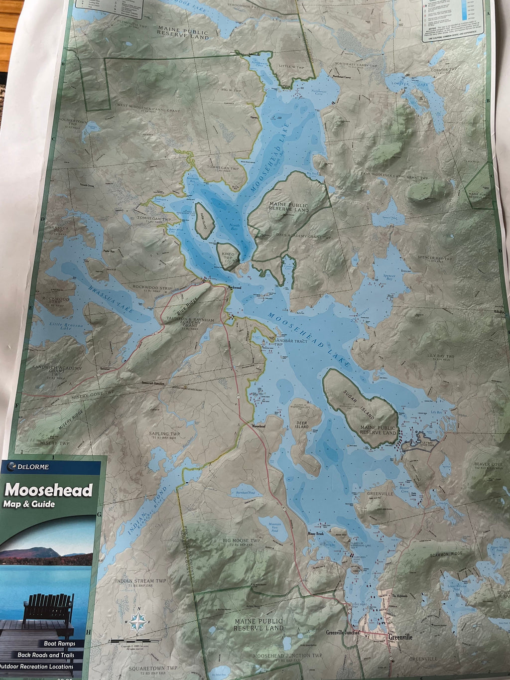 New Moosehead Lake Maine Map