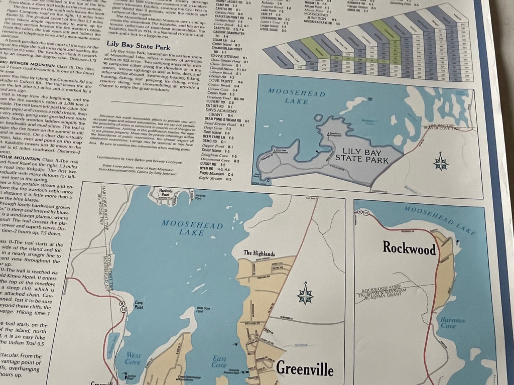 New Moosehead Lake Maine Map