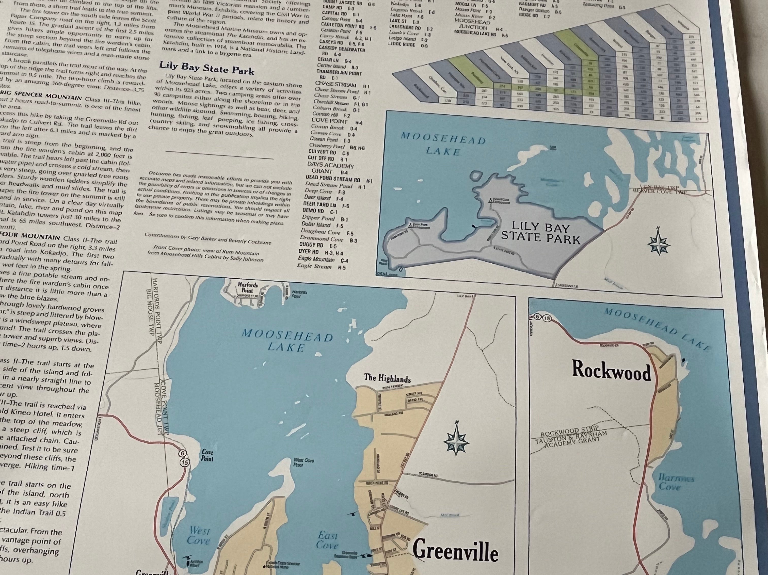 New Moosehead Lake Maine Map