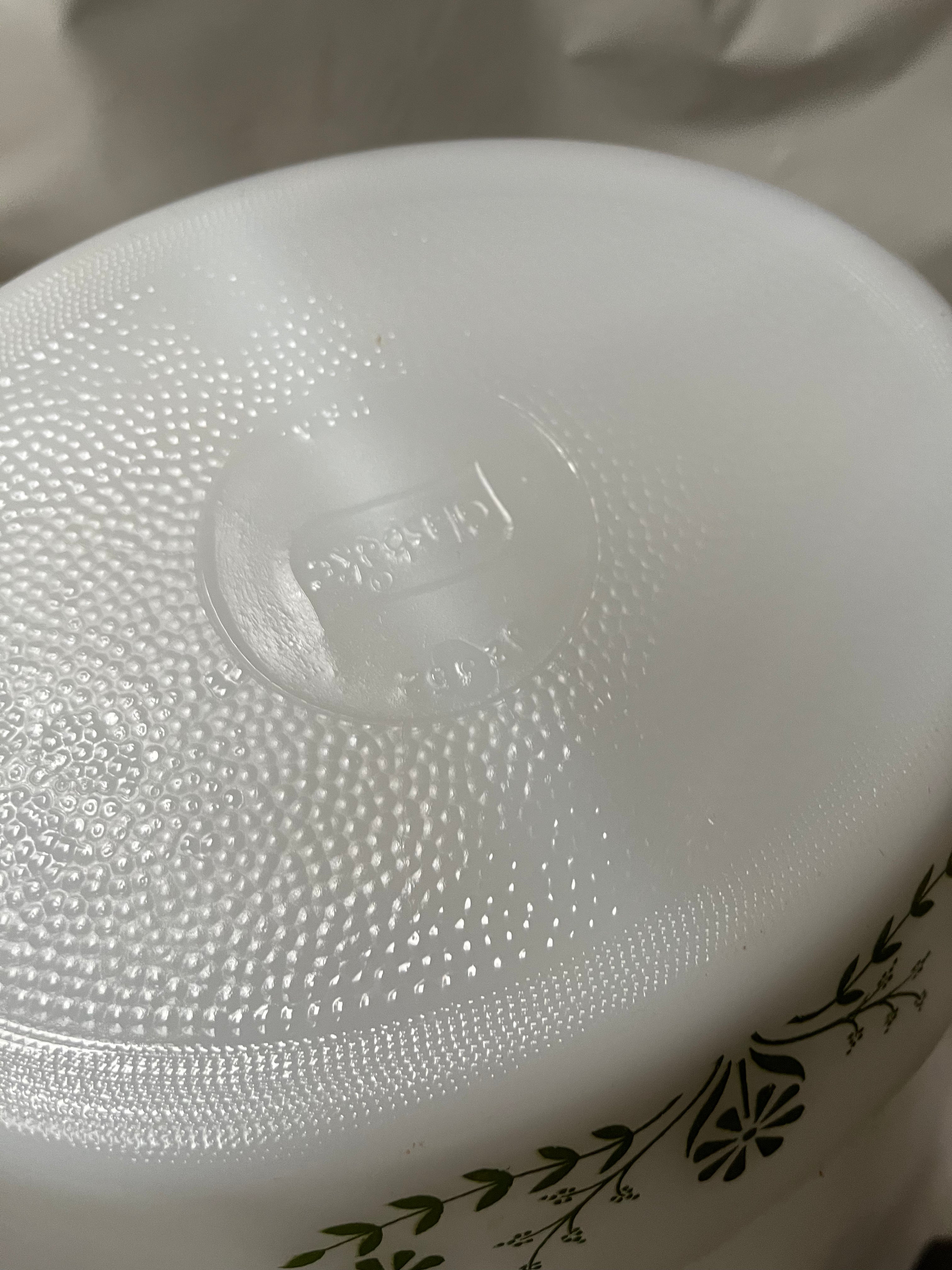 Vintage Glasbake J-2352 Split Casserole dish