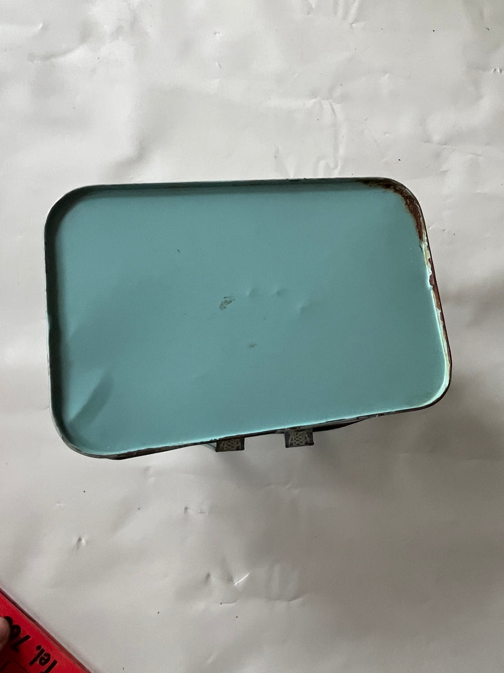 1950s metal Easter candy basket