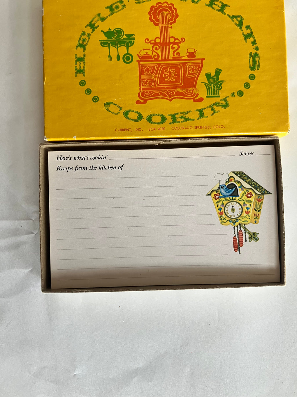 Vintage Recipe Cards “What’s Cookin”