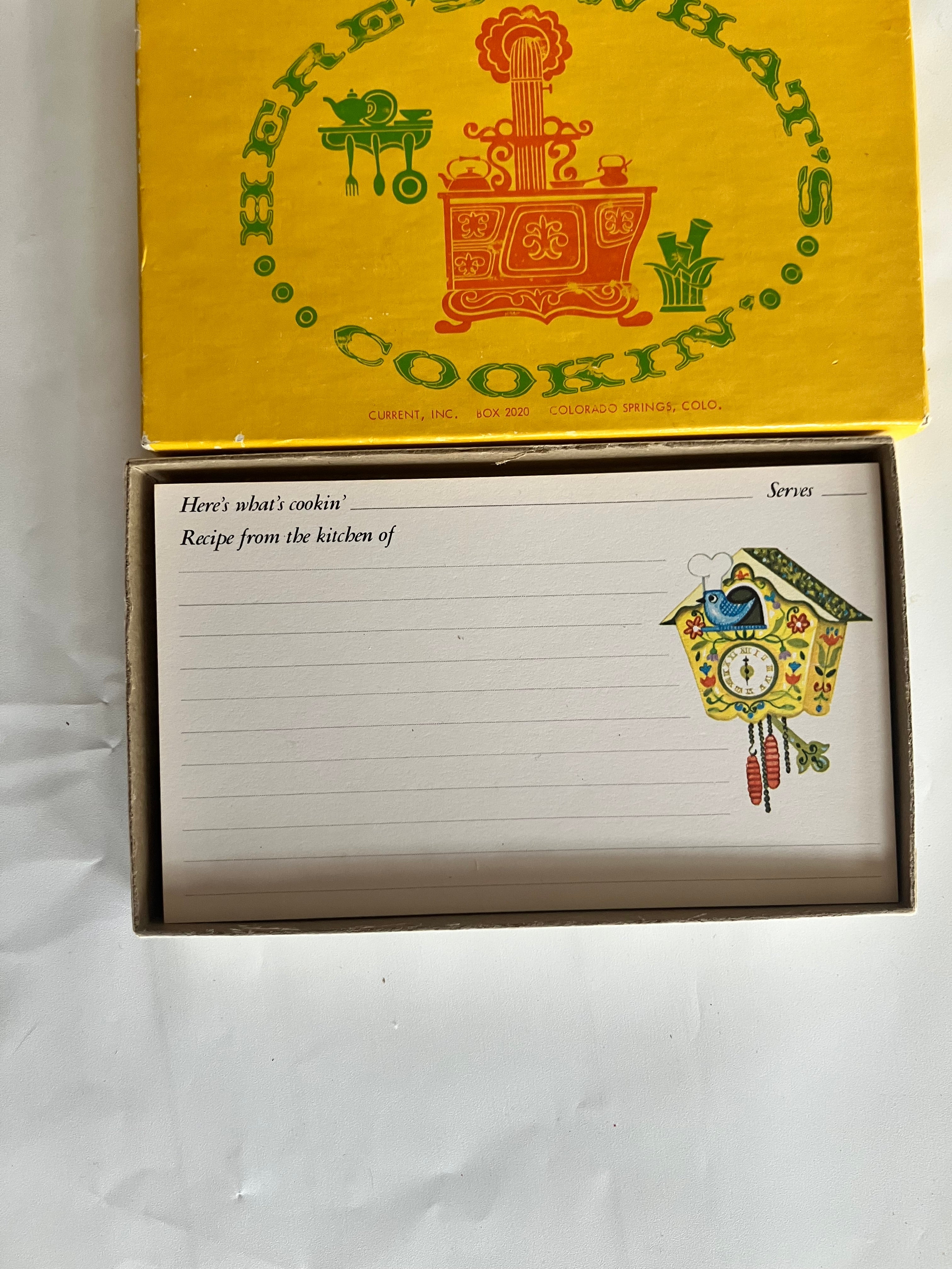 Vintage Recipe Cards “What’s Cookin”
