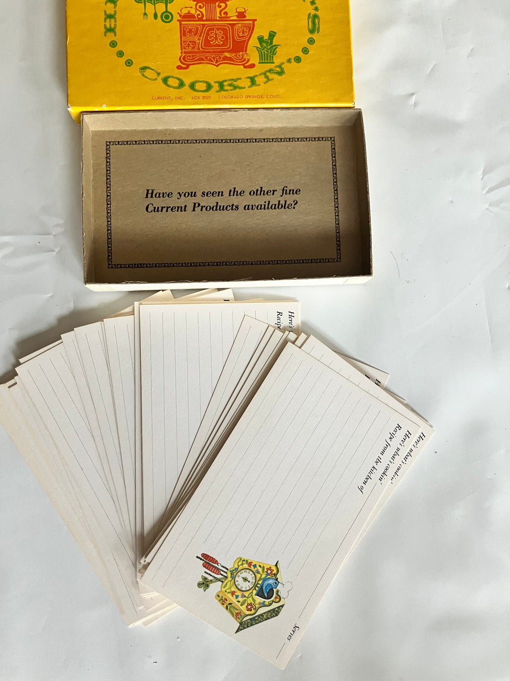 Vintage Recipe Cards “What’s Cookin”